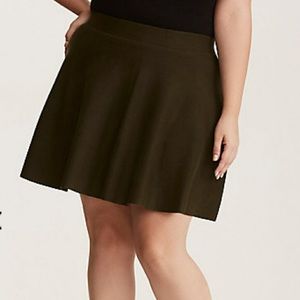 Re-posh: torrid green skater skirt